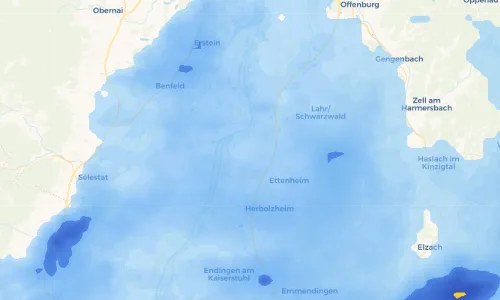 Regenradar Vorschaubild - Aktuelle Niederschläge in Kappel und Umgebung