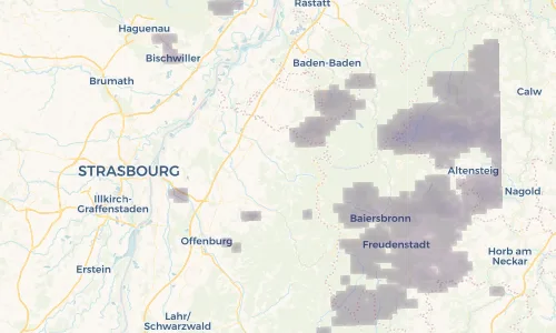 Regenradar Vorschaubild - Aktuelle Niederschläge in Kappelrodeck und Umgebung