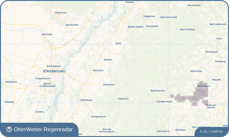 OtterWetter Regenradar-Widget Kappelrodeck
