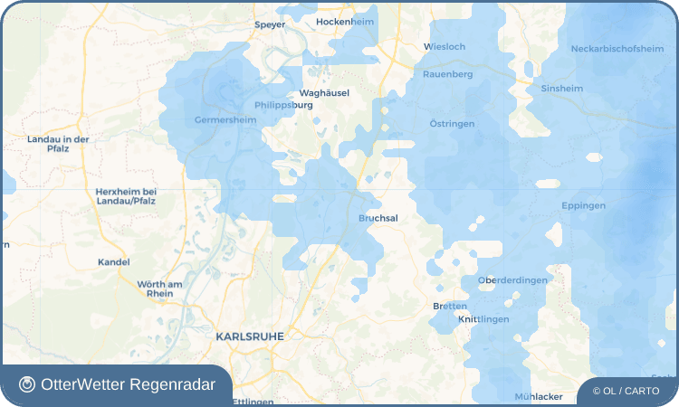 OtterWetter Regenradar-Widget Karlsdorf