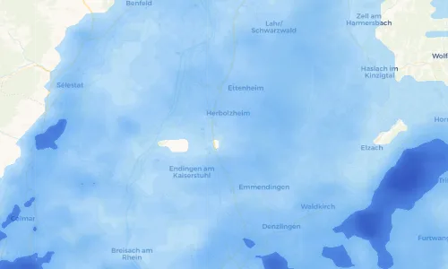 Regenradar Vorschaubild - Aktuelle Niederschläge in Kenzingen und Umgebung