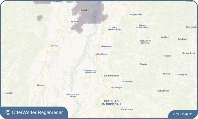 OtterWetter Regenradar-Widget Kenzingen