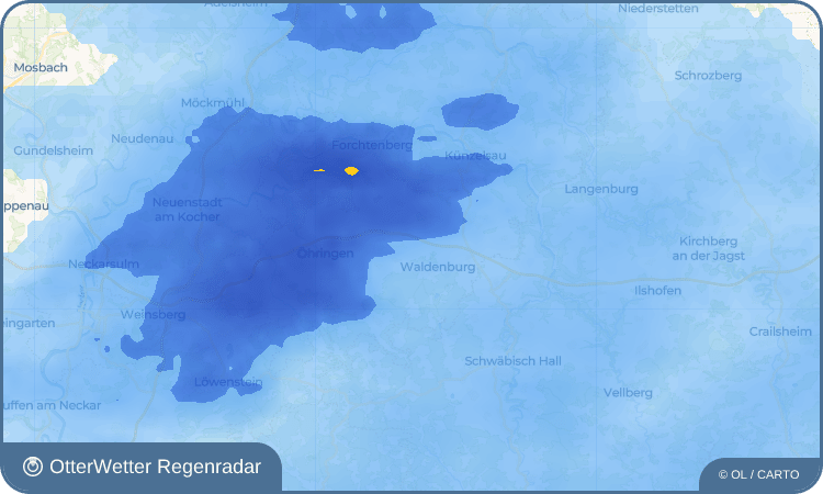 OtterWetter Regenradar-Widget Kesselfeld