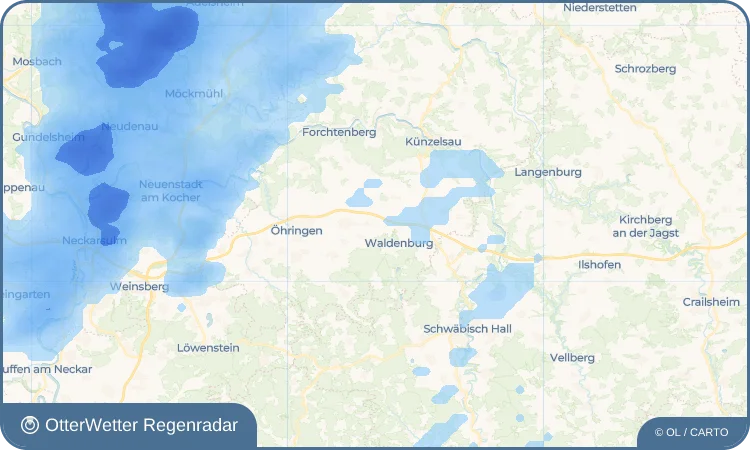 Widget-Vorschau für Kesselfeld Wetter-Widget-Vorschau mit Vorhersagedaten für Kesselfeld