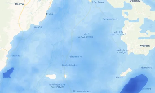 Regenradar Vorschaubild - Aktuelle Niederschläge in Kippenheim und Umgebung