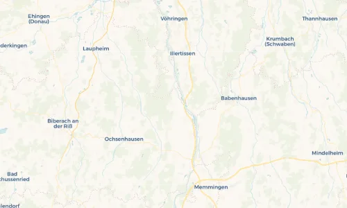 Regenradar Vorschaubild - Aktuelle Niederschläge in Kirchberg an der Iller und Umgebung