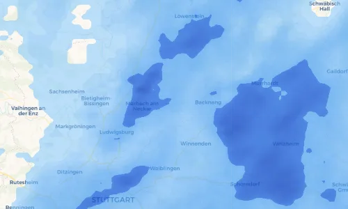 Regenradar Vorschaubild - Aktuelle Niederschläge in Kirchberg an der Murr und Umgebung