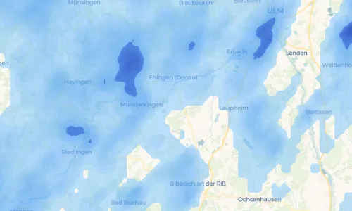 Regenradar Vorschaubild - Aktuelle Niederschläge in Kirchbierlingen und Umgebung