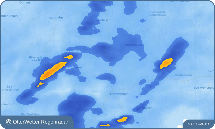 OtterWetter Regenradar-Widget Kirchdorf an der Iller