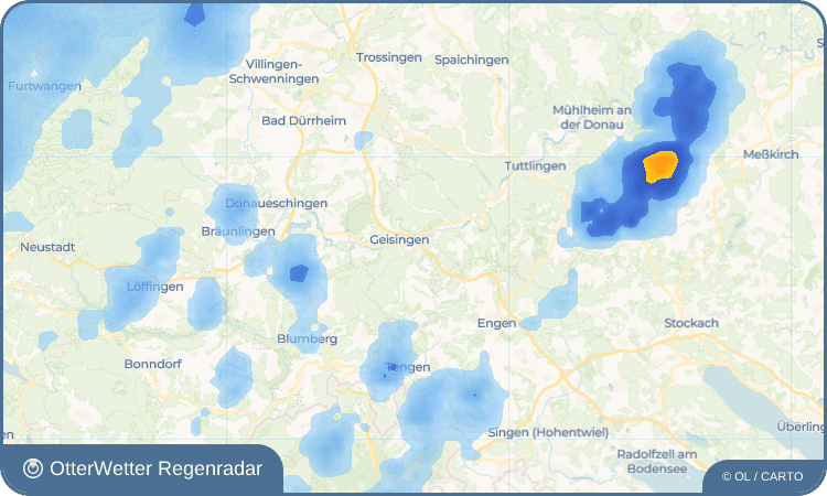 OtterWetter Regenradar-Widget Kirchen-Hausen