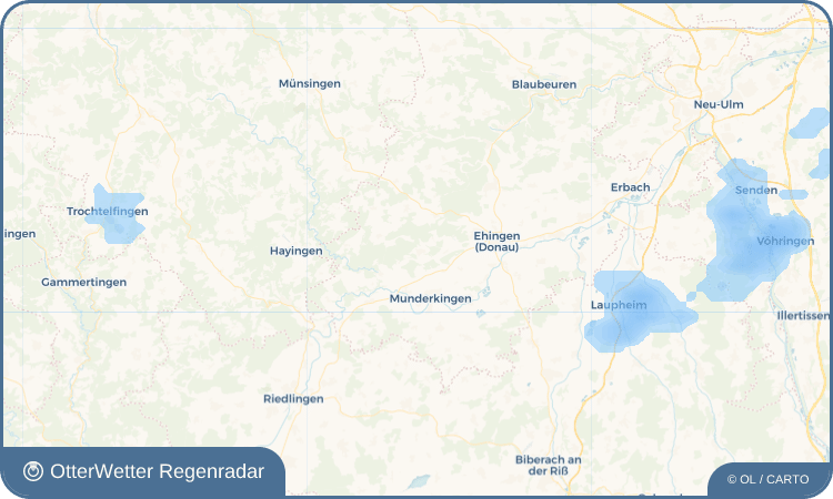 OtterWetter Regenradar-Widget Kirchen