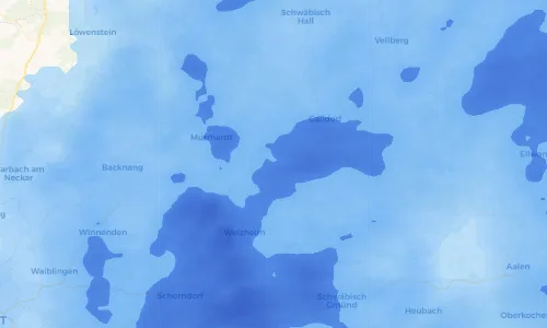 Regenradar Vorschaubild - Aktuelle Niederschläge in Kirchenkirnberg und Umgebung