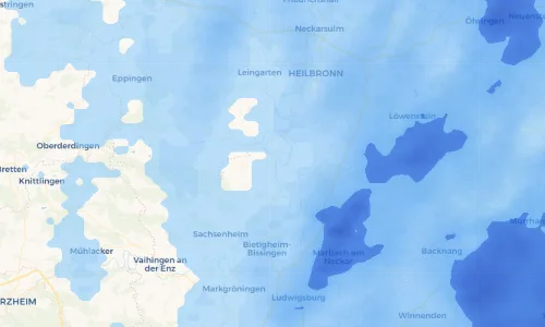 Regenradar Vorschaubild - Aktuelle Niederschläge in Kirchheim am Neckar und Umgebung