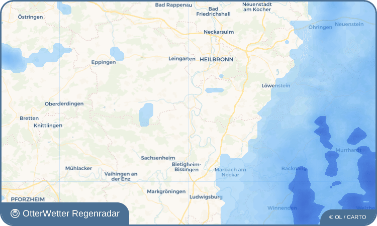 OtterWetter Regenradar-Widget Kirchheim am Neckar