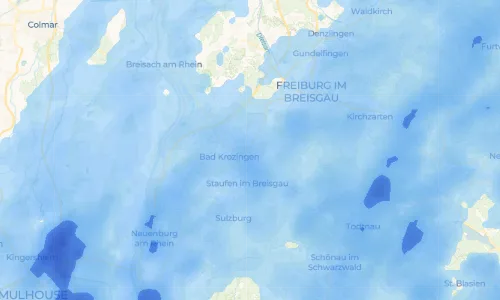 Regenradar Vorschaubild - Aktuelle Niederschläge in Kirchhofen und Umgebung