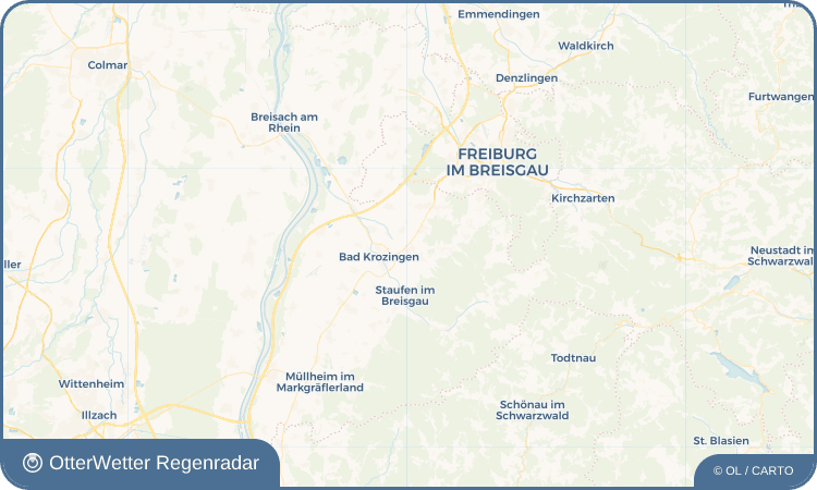 OtterWetter Regenradar-Widget Kirchhofen