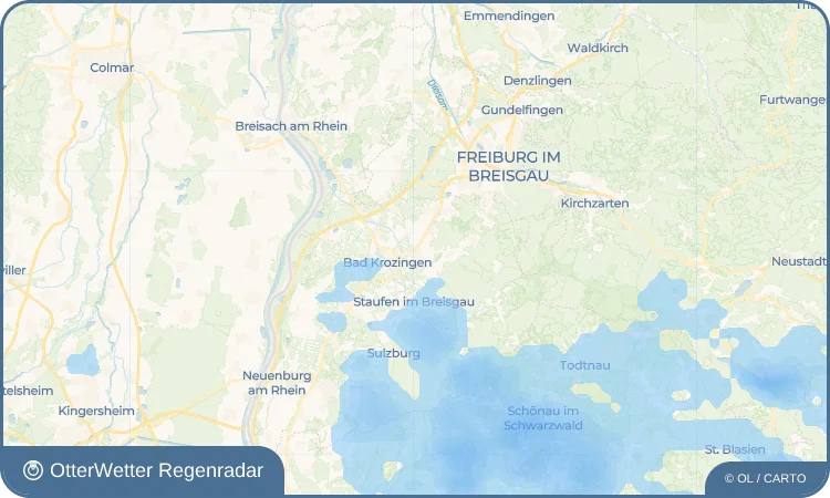Wetter-Widget-Vorschau mit Vorhersagedaten für Kirchhofen