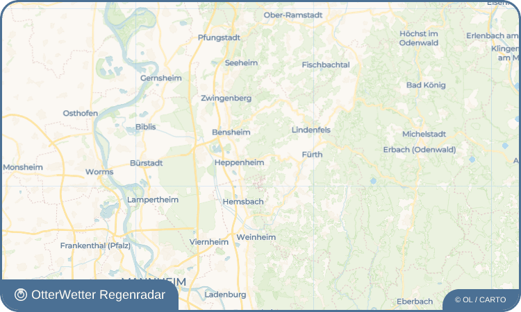 OtterWetter Regenradar-Widget Kirschhausen