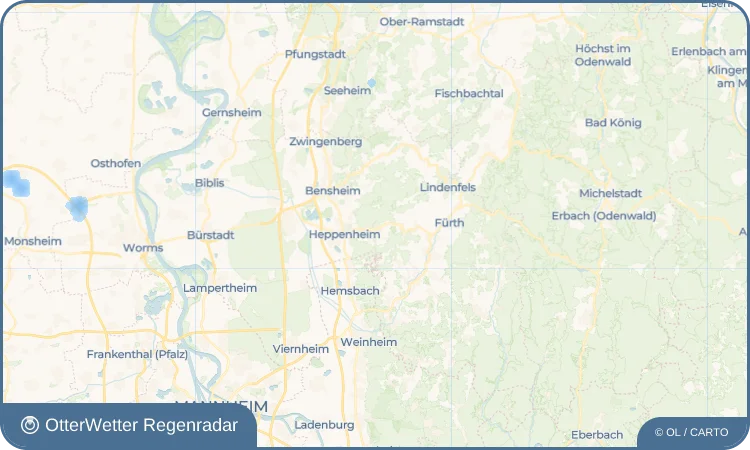 Widget-Vorschau für Kirschhausen Wetter-Widget-Vorschau mit Vorhersagedaten für Kirschhausen