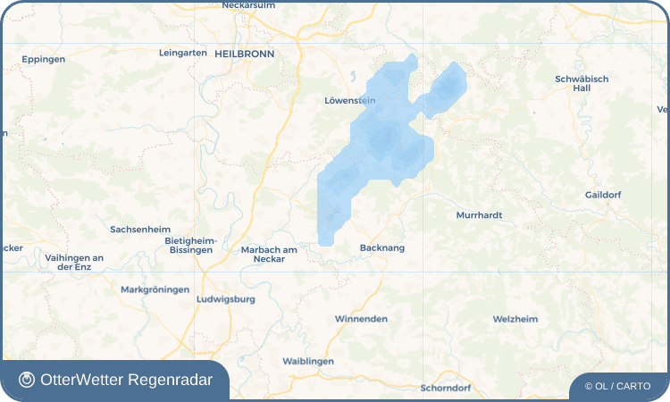 OtterWetter Regenradar-Widget Kleinaspach