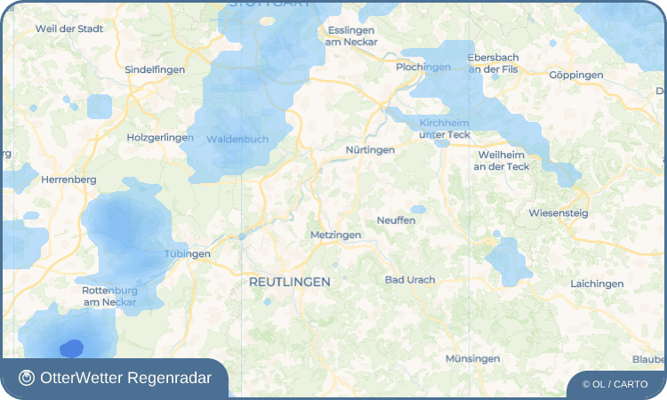 OtterWetter Regenradar-Widget Kleinbettlingen