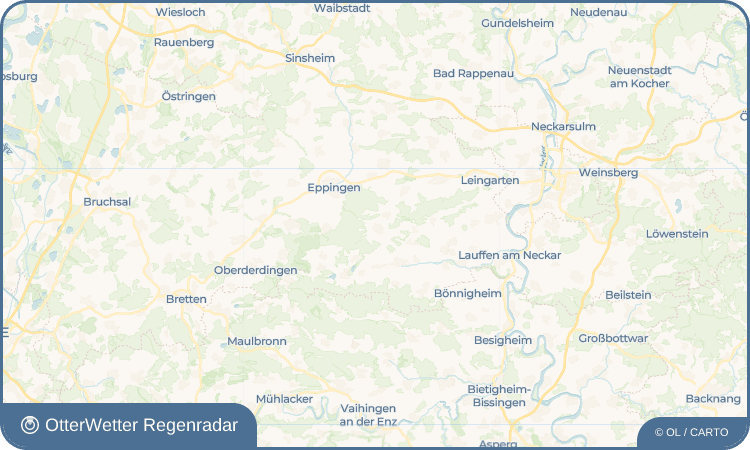 OtterWetter Regenradar-Widget Kleingartach