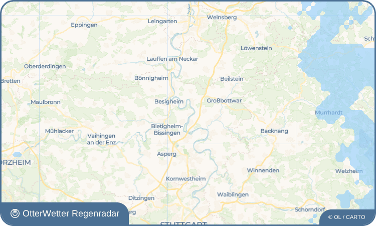OtterWetter Regenradar-Widget Kleiningersheim
