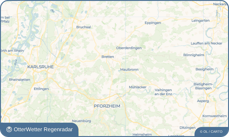 OtterWetter Regenradar-Widget Kleinvillars