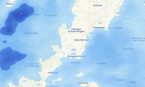 Regenradar Vorschaubild - Aktuelle Niederschläge in Klengen und Umgebung