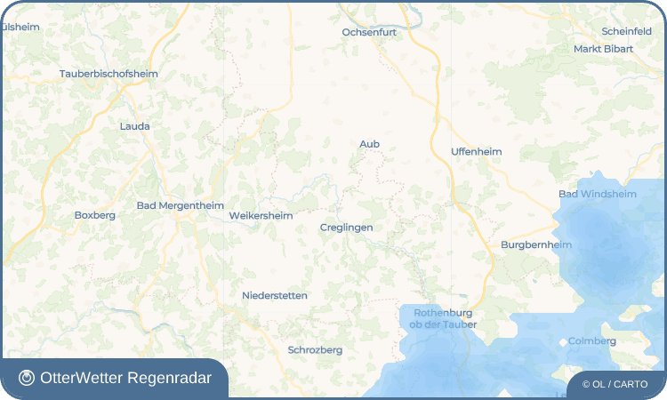 OtterWetter Regenradar-Widget Klingen