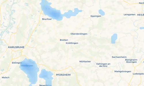 Regenradar Vorschaubild - Aktuelle Niederschläge in Knittlingen und Umgebung