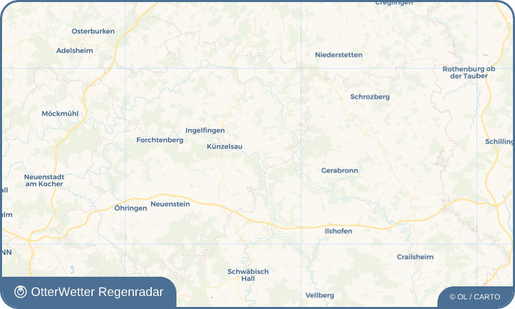 OtterWetter Regenradar-Widget Kocherstetten