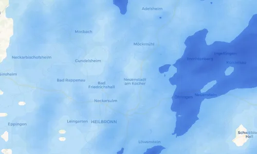 Regenradar Vorschaubild - Aktuelle Niederschläge in Kochertürn und Umgebung