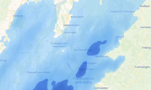 Regenradar-Vorschau: aktuelle Niederschläge in Köndringen und Umgebung