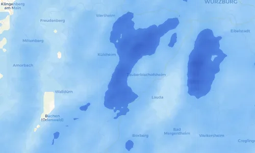 Regenradar Vorschaubild - Aktuelle Niederschläge in Königheim und Umgebung