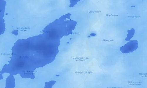 Regenradar Vorschaubild - Aktuelle Niederschläge in Königsbronn und Umgebung