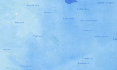 Regenradar Königseggwald: aktuelle Niederschläge in Königseggwald und Umgebung, Stand 24. Oktober 2026 um 12:35 Uhr