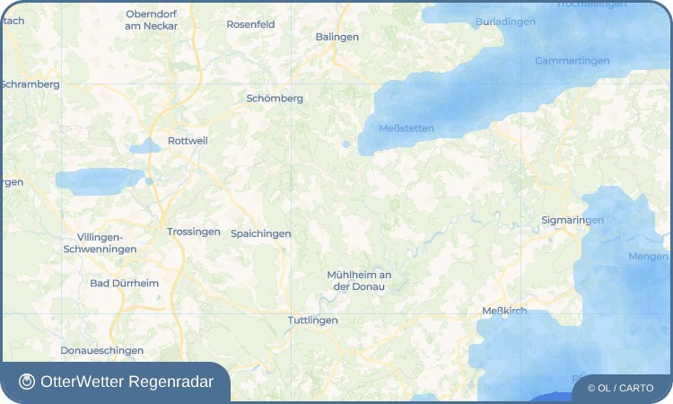 OtterWetter Regenradar-Widget Königsheim