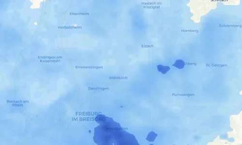 Regenradar Vorschaubild - Aktuelle Niederschläge in Kollnau und Umgebung
