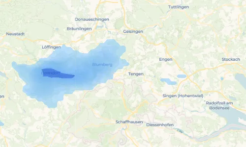 Regenradar Vorschaubild - Aktuelle Niederschläge in Kommingen und Umgebung