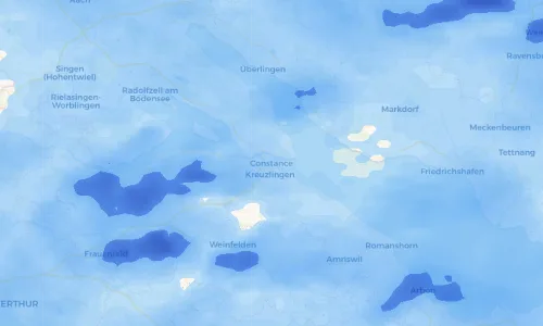 Regenradar Vorschaubild - Aktuelle Niederschläge in Konstanz und Umgebung