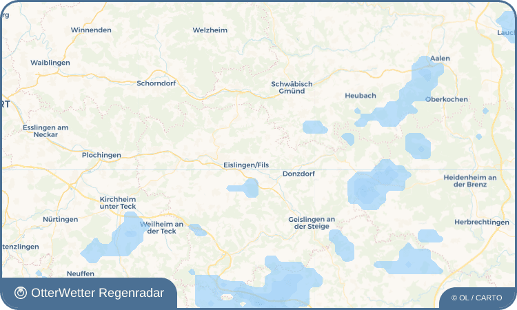 Widget-Vorschau für Krummwälden Wetter-Widget-Vorschau mit Vorhersagedaten für Krummwälden