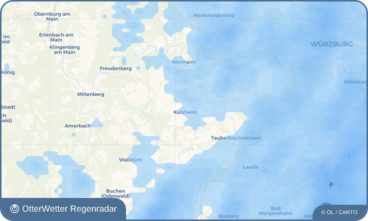 Widget-Vorschau für Külsheim Wetter-Widget-Vorschau mit Vorhersagedaten für Külsheim