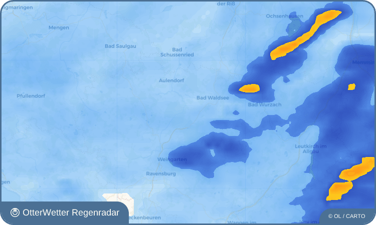 OtterWetter Regenradar-Widget Kümmerazhofen