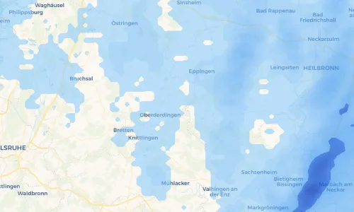 Regenradar Vorschaubild - Aktuelle Niederschläge in Kürnbach und Umgebung