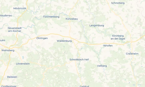 Regenradar Kupfer: aktuelle Niederschläge in Kupfer und Umgebung, Stand 20. Oktober 2026 um 16:55 Uhr