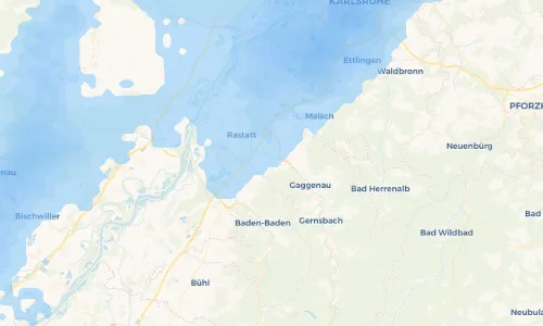Regenradar Vorschaubild - Aktuelle Niederschläge in Kuppenheim und Umgebung