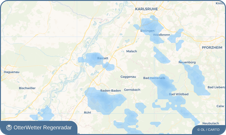 OtterWetter Regenradar-Widget Kuppenheim