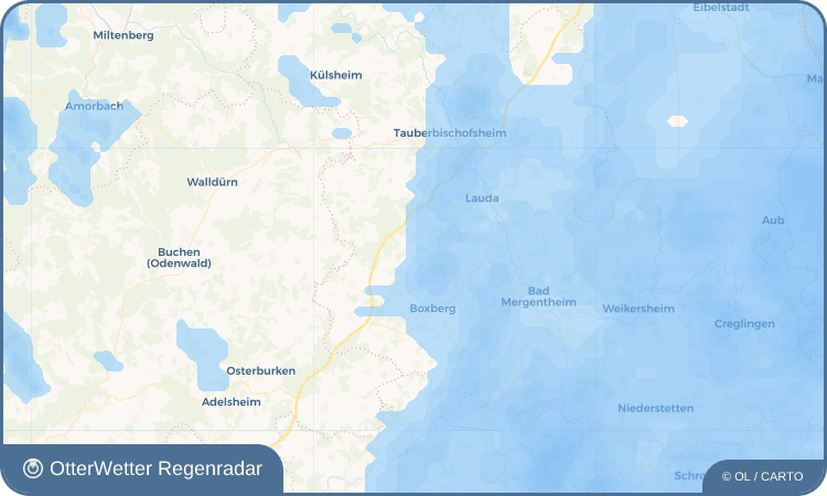 OtterWetter Regenradar-Widget Kupprichhausen