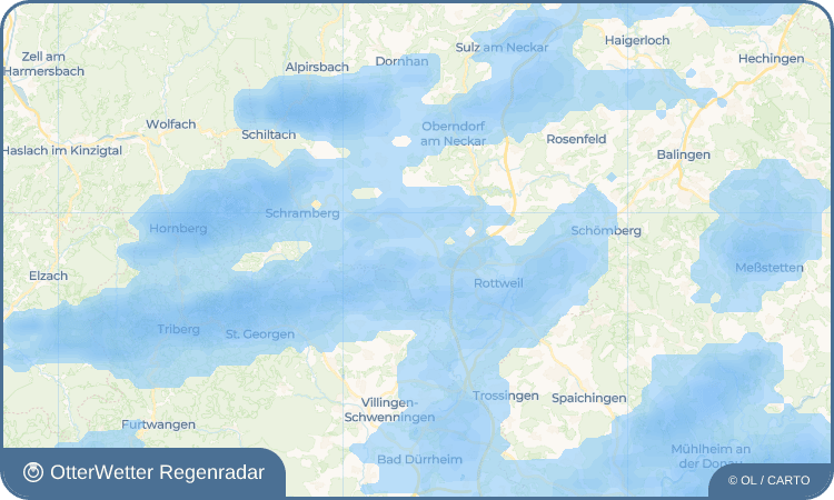 OtterWetter Regenradar-Widget Lackendorf